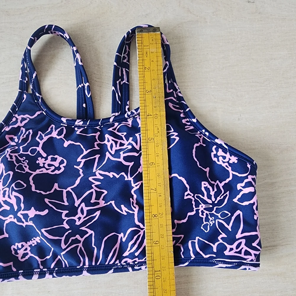 Athleta Girl Reversible Pool Days Bikini Top Pink S/7